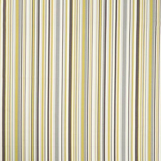 City chartreuse swatch with stripes of yellow, brown and white