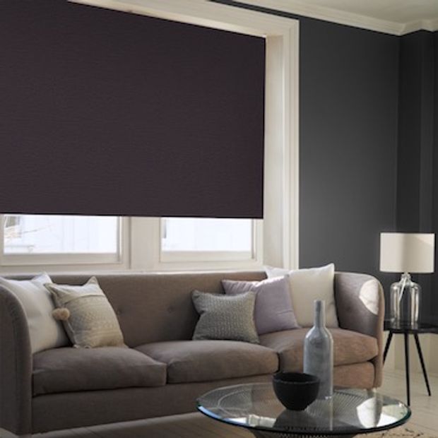 Norfolk charcoal roller blind