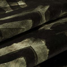 Folded Harkness Gasoline Curtain Fabric