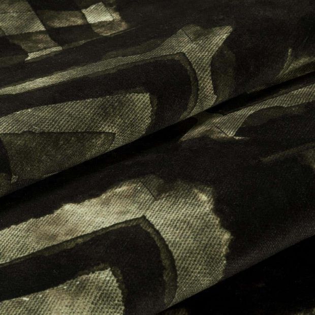 Folded Harkness Gasoline Curtain Fabric