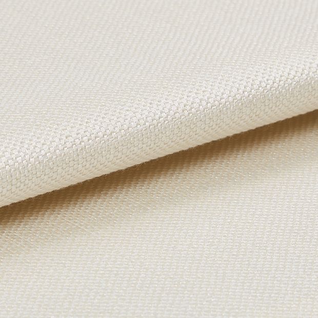 Clarence off white roman curtain fabric swatch