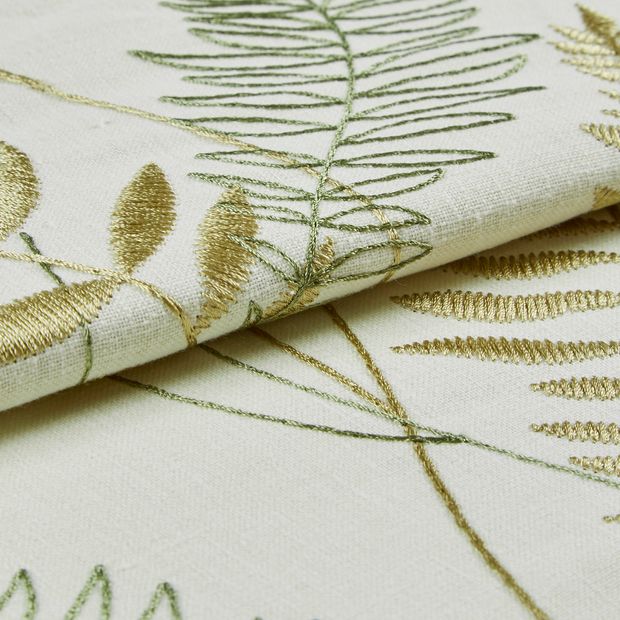 Folded swatch photography of a Fern Green Roman Blind