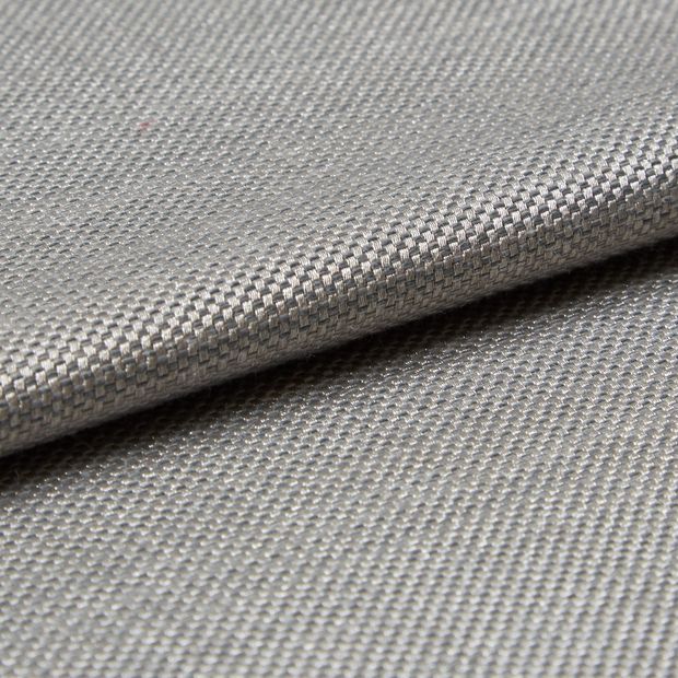 Clarence Platinum Roman Blind and Curtain