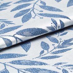 Folia Blue Roman Blind and Curtain