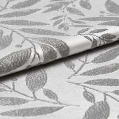 Folia Silver Roman Blind and Curtain