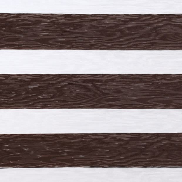 Daybreak brown which is a dark brown wood textured swatch that is striped with white