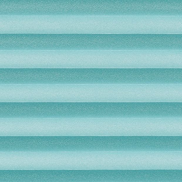 Turquoise textured swatch for pleated blinds