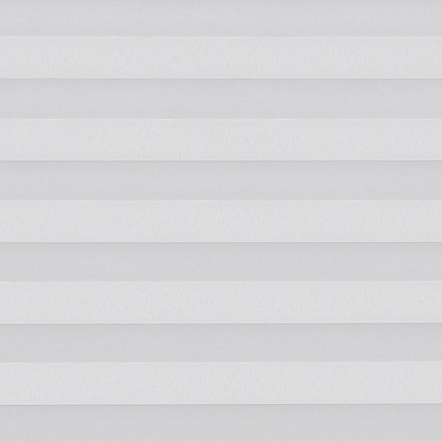 white swatch for pleated blinds