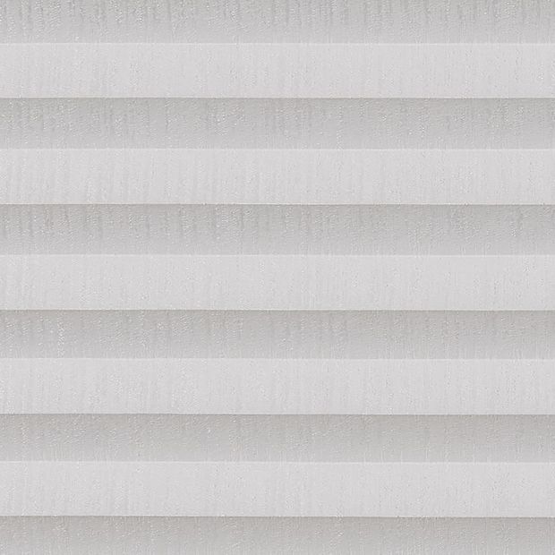 white striped swatch for pleated blinds