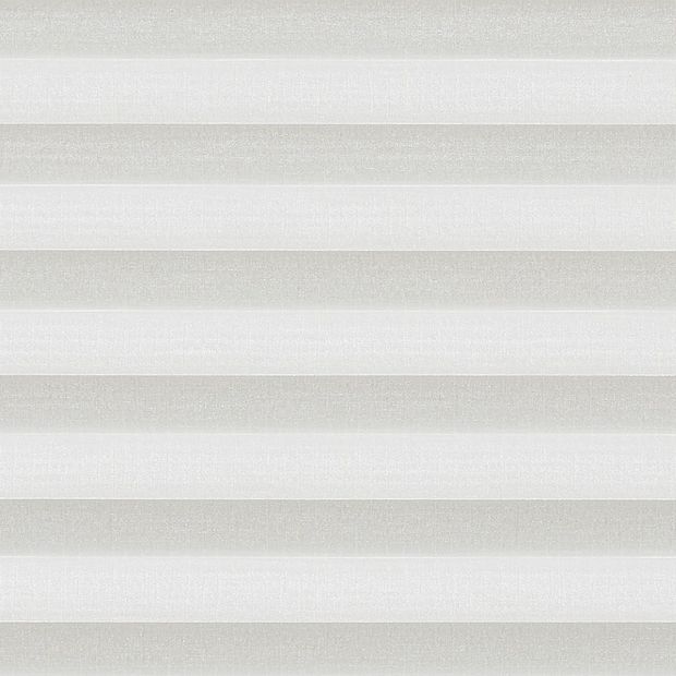 White shimmer swatch for pleated blinds