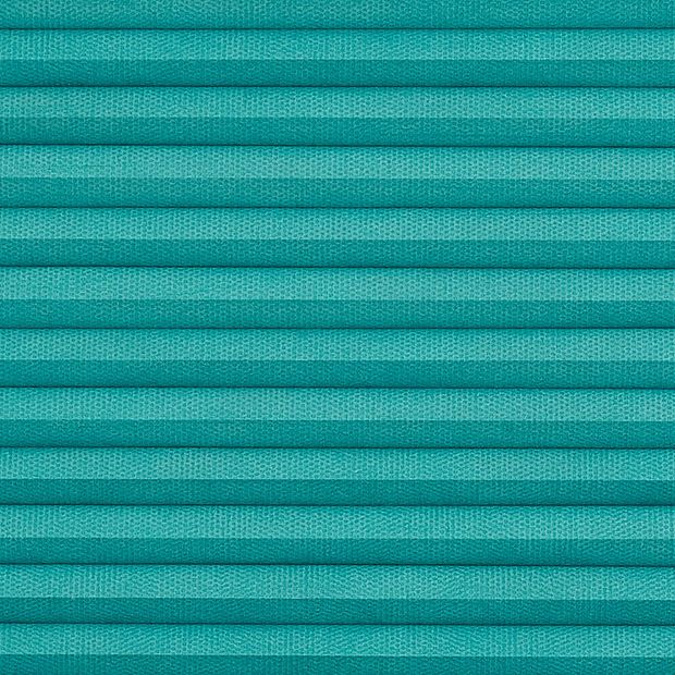 ThermaShade Turquoise swatch is a turqoise shade with a thermal honeycomb design