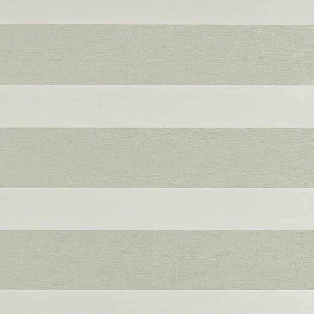 Cream coloured day and night blind swatch fabric in the closed position