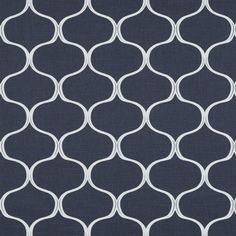 Tapestry Indigo roller blind fabric swatch