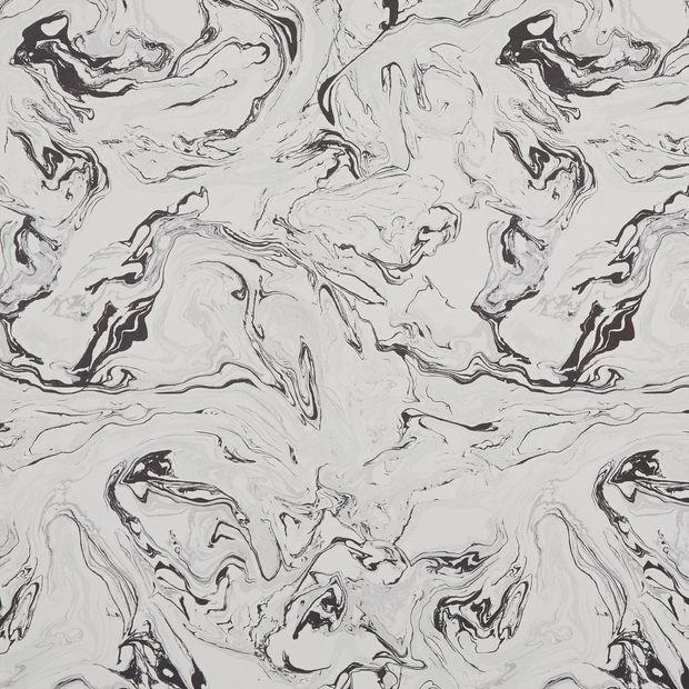 Black and white Marble Monochrome fabric swatch