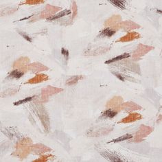 Rivara Plaster swatch is an abstract pattern of off white, pale peach, blush pink, burnt orange and maroon brushstrokes