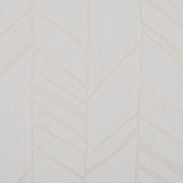 Alpine Silver swatch is alight silver colour with an off white geometric burnout pattern