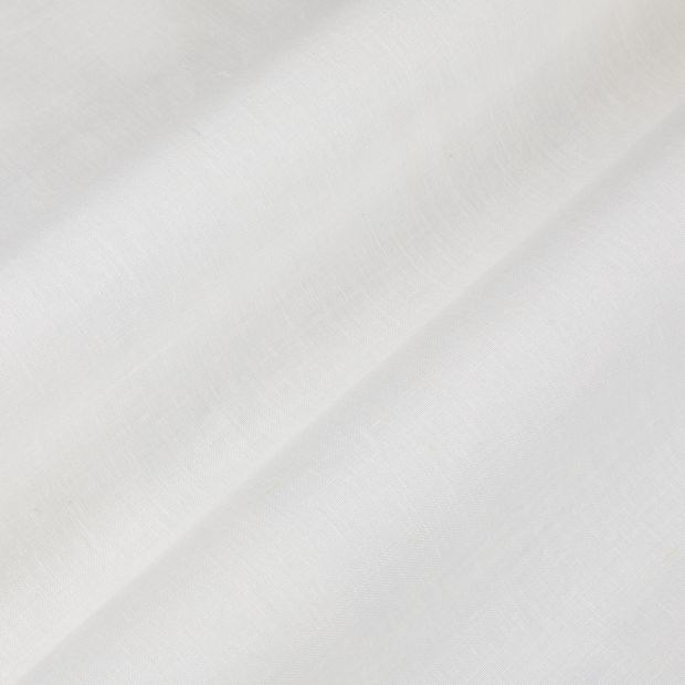 white folded voile curtain fabric