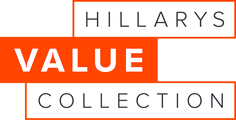 hillarys value collection overlay red and white