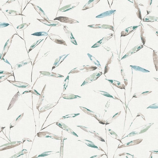 Flat swatch fabric of Aloha Turquoise Teal