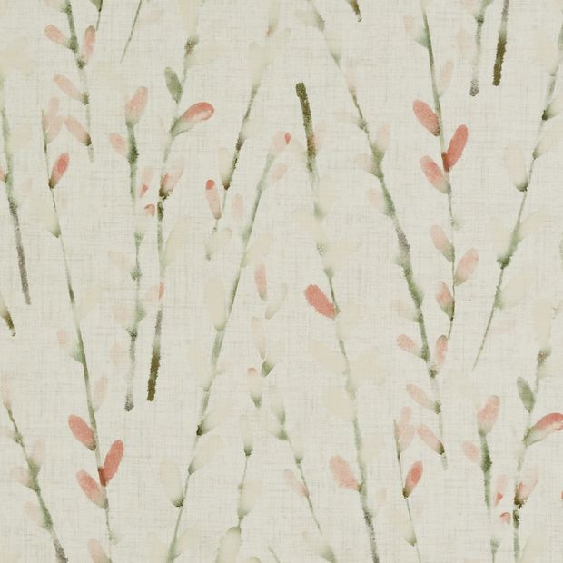 Flat swatch fabric of Amerlia Pomegranate Orange