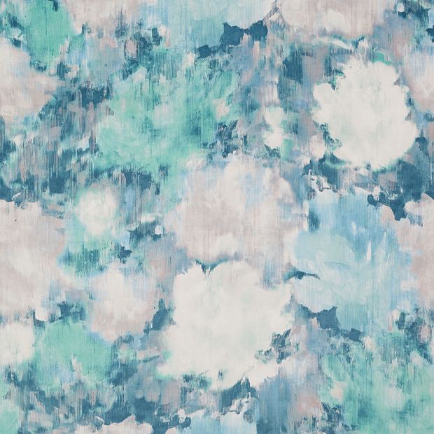 Flat swatch fabric of Aurora Pacific Teal