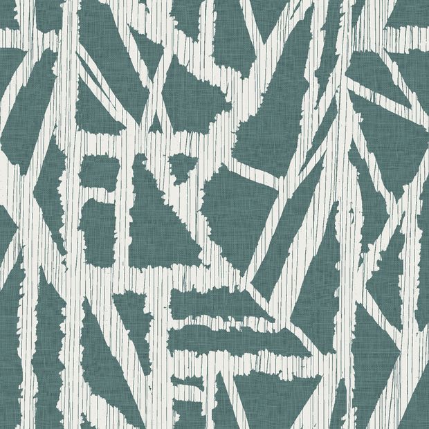 Flat swatch fabric of Alder Ocean Green