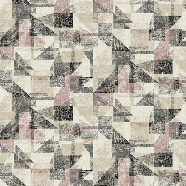 Flat swatch fabric of Fraction Rumba Pink