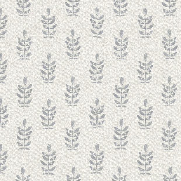 Flat swatch fabric of Layla Smoke Silver