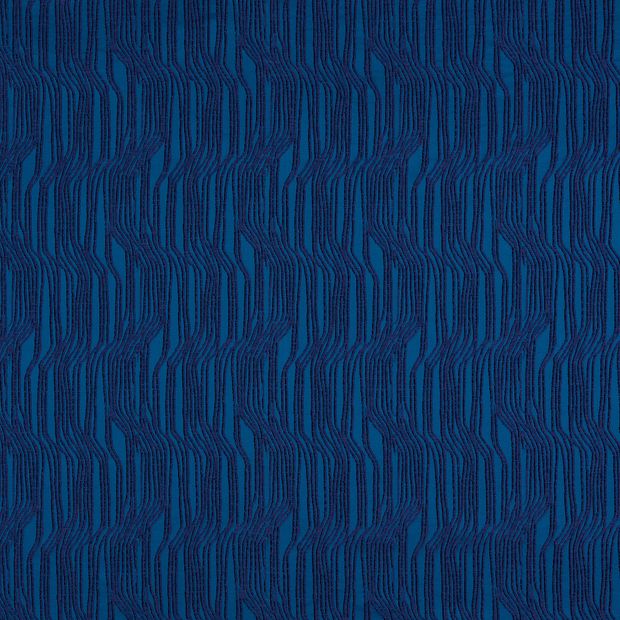 Flat swatch fabric of Maud Indigo Blue