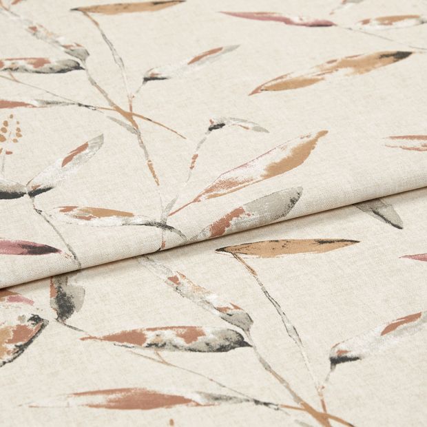 A folded piece of fabric with Aloha Sienna Orange printed on it