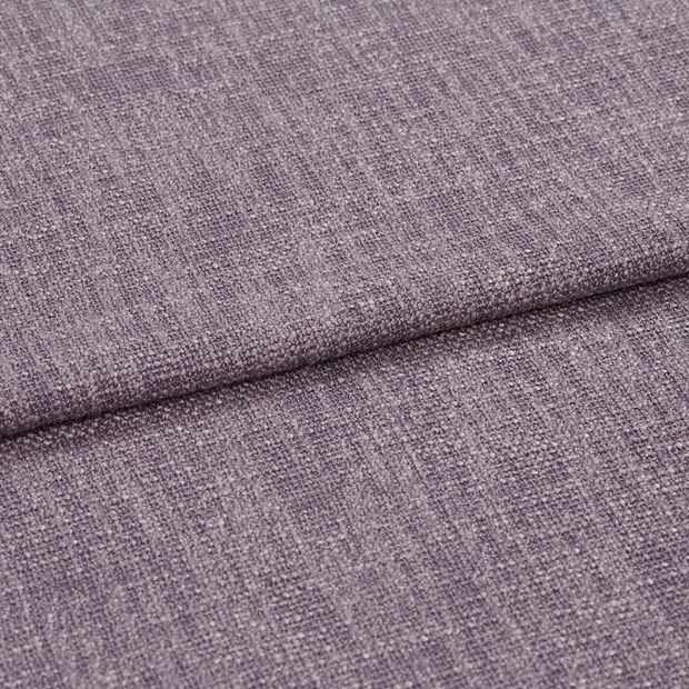 A folded piece of fabric with Boheme Plum Purple printed on it