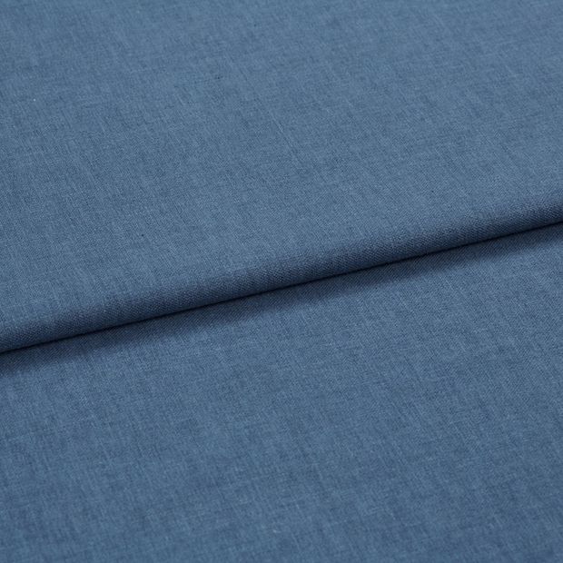 A folded piece of fabric with Harper Navy printed on it