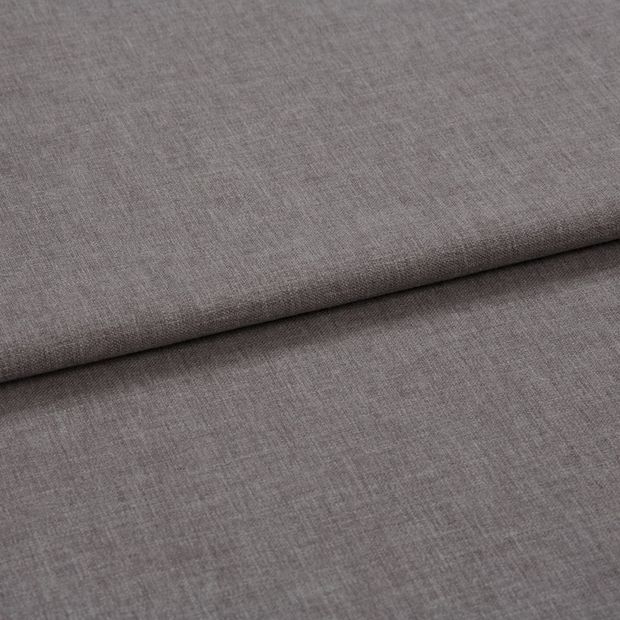 A folded piece of fabric with Harper Twilight Grey printed on it