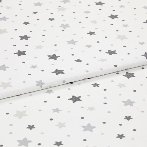 A folded piece of fabric with Space Mono Grey printed on it