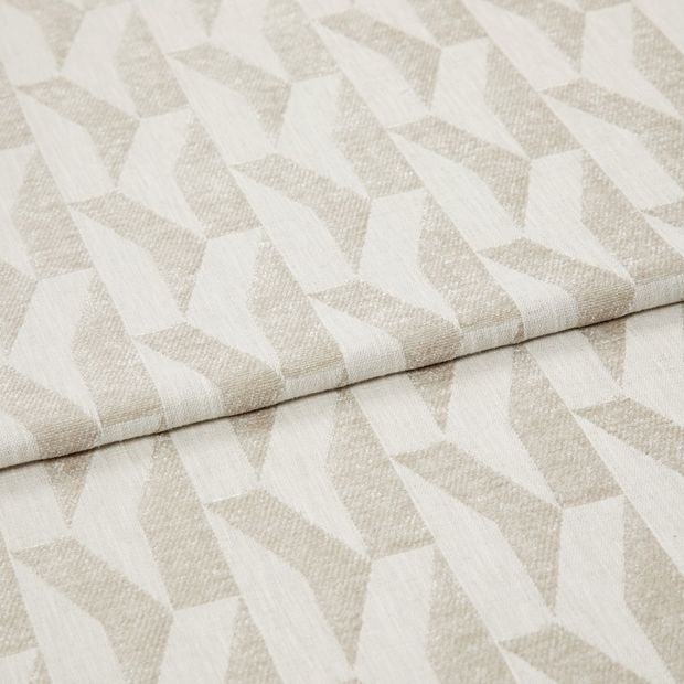 A folded piece of fabric with Vector Natural Cream printed on it