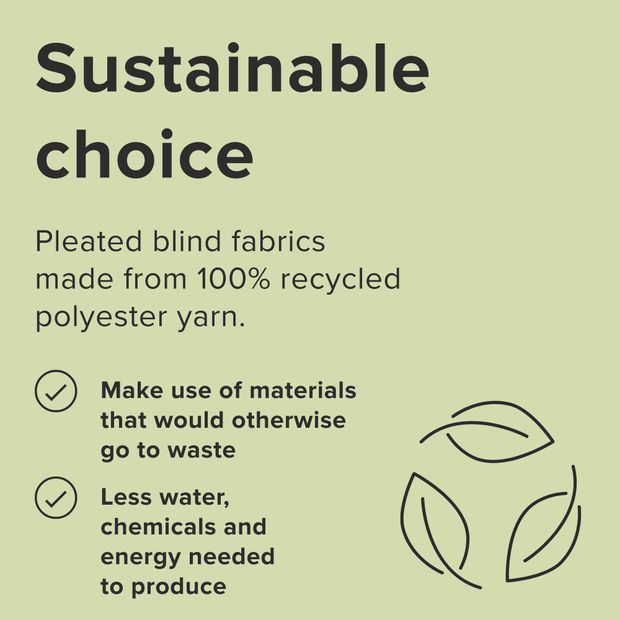 pleated blinds fabrics made from 100% recycled polyester yarn