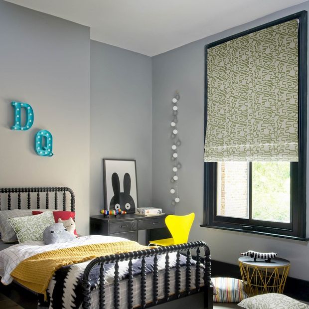 wirl kiwi roman blinds in childrens bedroom