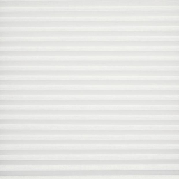 Alabaster Duette swatch is a simple white colour, pleated