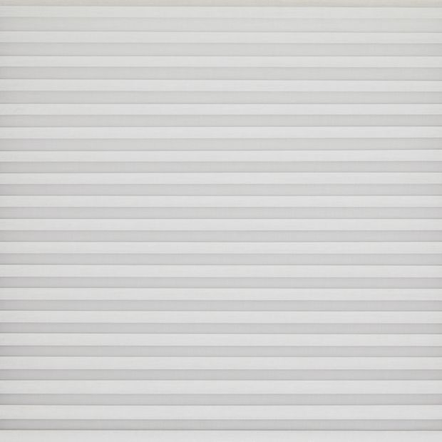 Silk Dolphin Duette swatch is a pale-aqua grey shade, pleated