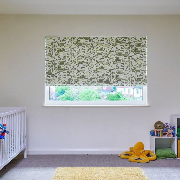 wirl kiwi roman blinds in childrens bedroom
