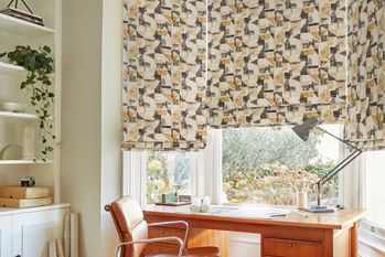 ROMAN BLINDS FRACTION AMBER LANDSCAPE