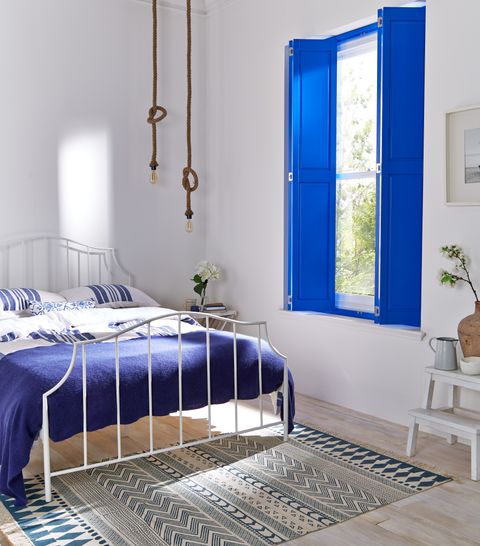 Blue Solid Shutters
