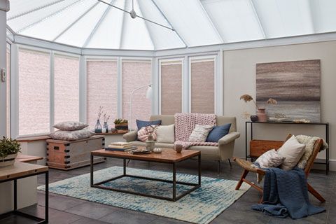 Conservatory with Day and Night transition blinds
