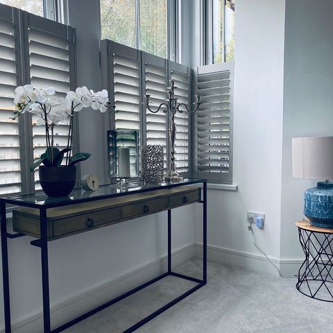 metallic grey shutters 
