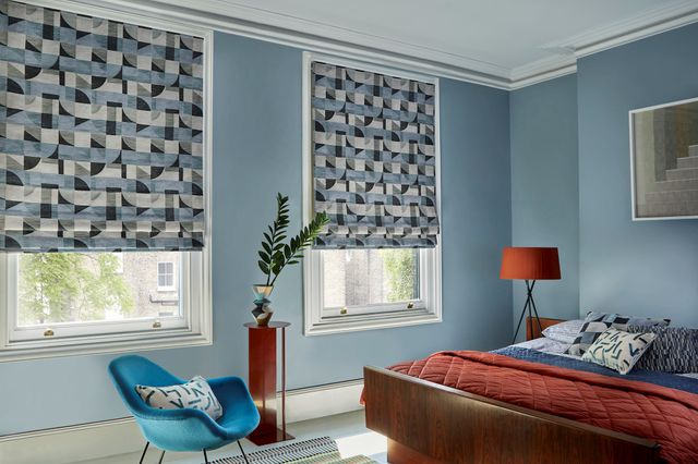 Renzo Navy Roman blind