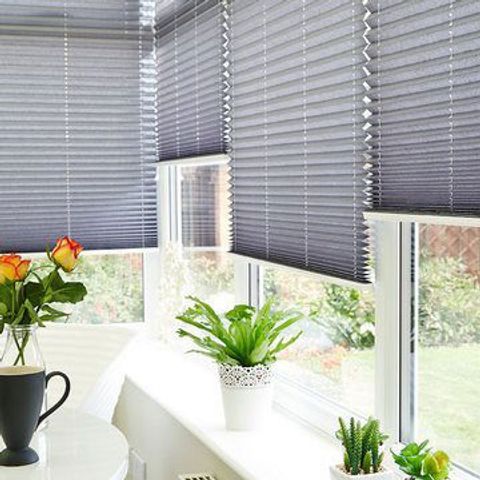 Crush Charcoal Pleated Blind