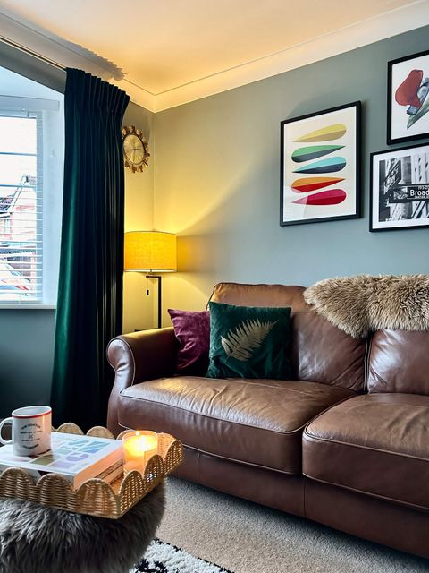 darcia emerald curtains in living room